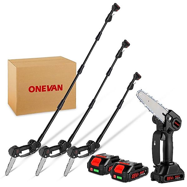 ONEVAN Akku-Kettensäge 2-in-1 Akku-Teleskop-Kettensäge, Hochentaster, mit günstig online kaufen