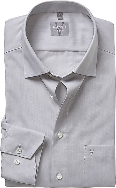 MARVELIS Langarmhemd Businesshemd, comfort fit, New-Kentkragen günstig online kaufen