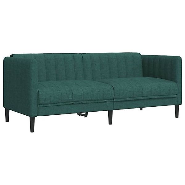 vidaXL Sofa, 2-Sitzer Dunkelgrün Stoff günstig online kaufen