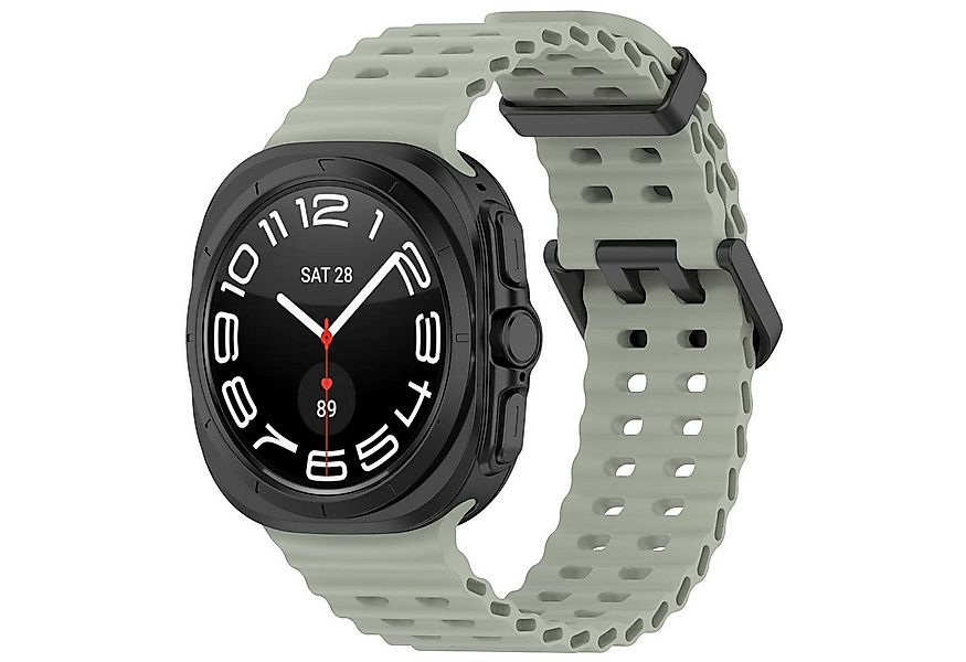 Wigento Smartwatch-Armband Für Samsung Galaxy Watch Ultra 47mm Silikon Dual günstig online kaufen