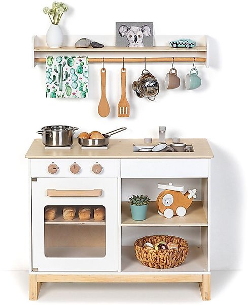 MUSTERKIND® Spielküche Magnolia, weiß/natur günstig online kaufen