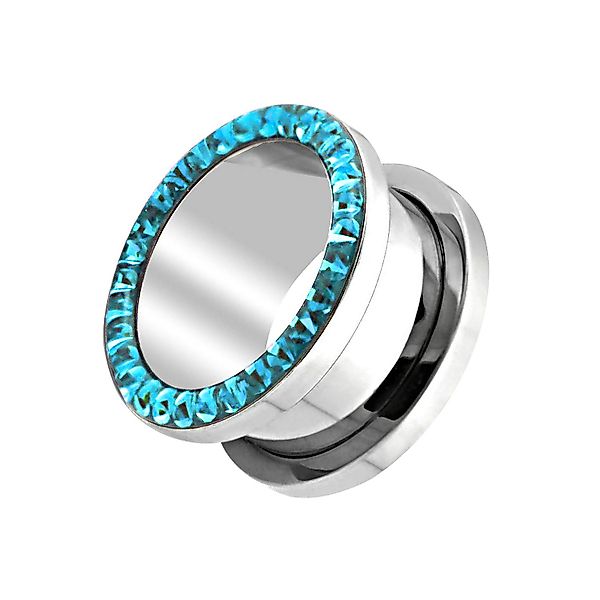 Taffstyle Plug Ohr Tunnel Piercing Kristallen günstig online kaufen