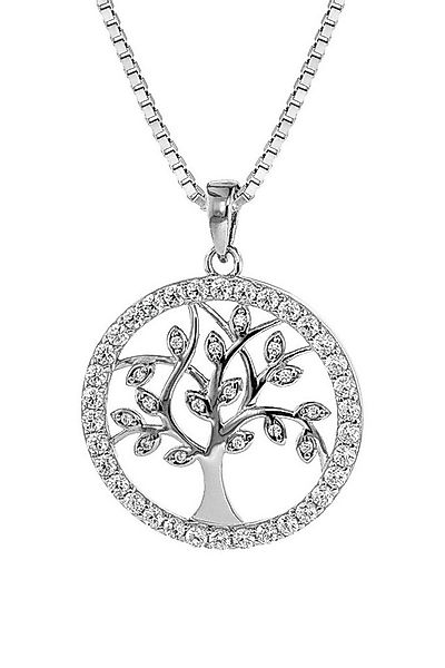 trendor Kette mit Anhänger Lebensbaum Anhänger mit Venezianer Kette 925 Sil günstig online kaufen