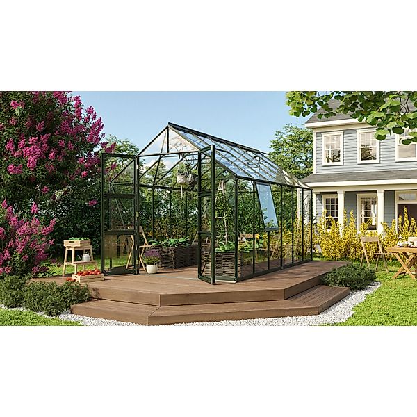 Vitavia Gewächshaus Olymp 9900 Smaragd 9,9 m² inkl. Fundament günstig online kaufen