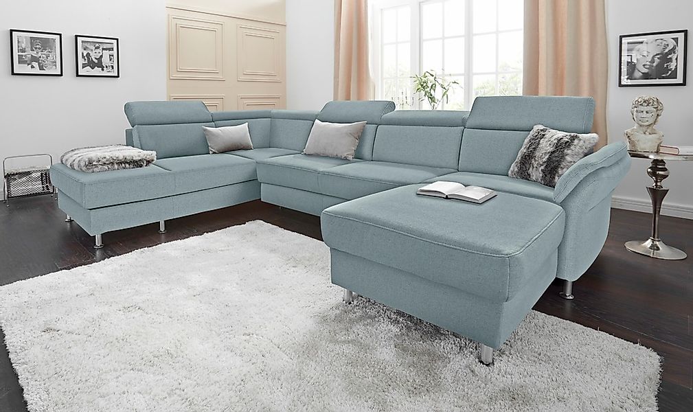sit&more Wohnlandschaft "Avignon U-Form" wahlweise mit Bettfunktion und Sta günstig online kaufen