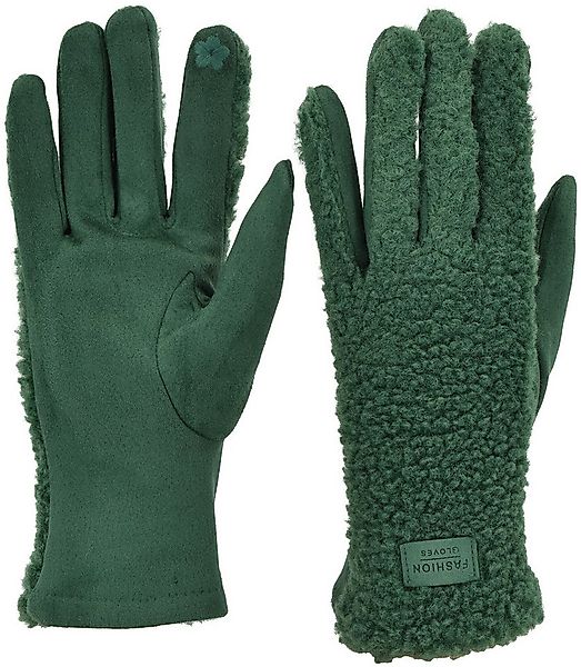 styleBREAKER Fleecehandschuhe Touchscreen Handschuhe mit Teddyplüsch (1-St) günstig online kaufen