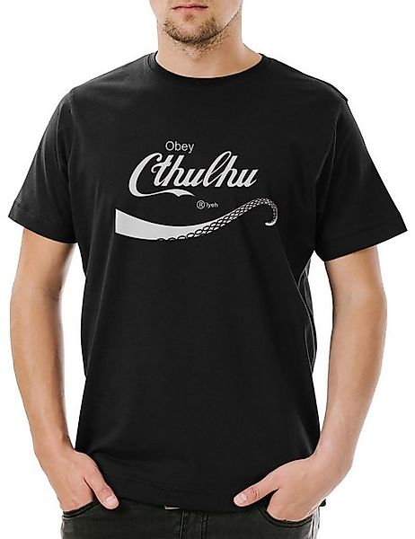 Urban Backwoods Print-Shirt Cthulhu Cola Herren T-Shirt Lovecraft Miskatoni günstig online kaufen