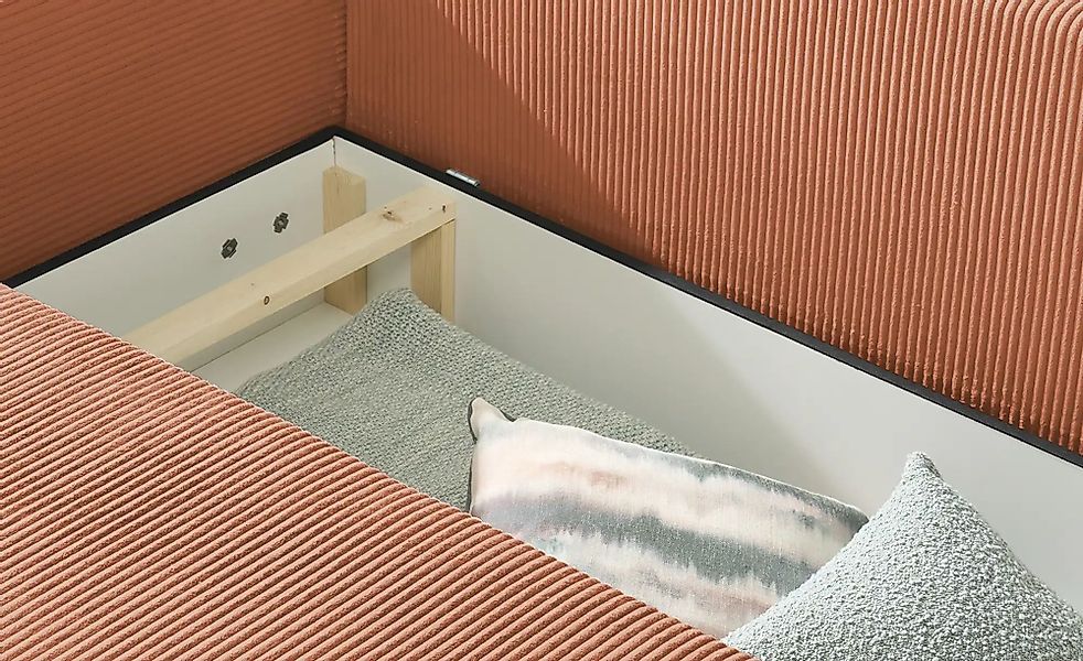 smart Ecksofa  Nelly ¦ kupfer ¦ Maße (cm): B: 270 H: 85 T: 185.0 Polstermöb günstig online kaufen