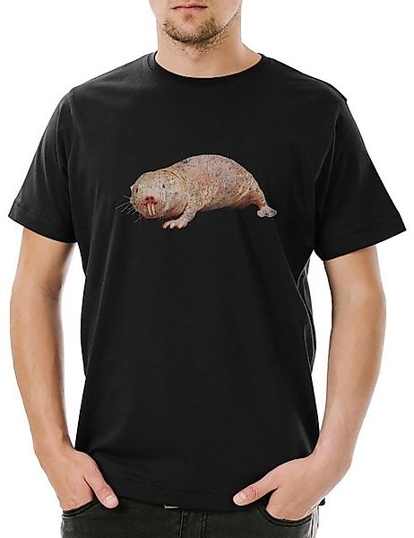 Urban Backwoods Print-Shirt Urban Backwoods Naked Mole Rat Herren T-Shirt ( günstig online kaufen