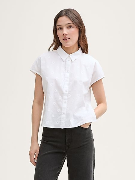 TOM TAILOR Denim Kurzarmbluse Bluse mit günstig online kaufen