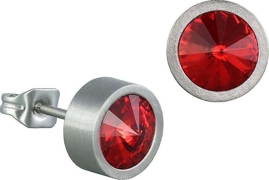 Amello Paar Ohrstecker Amello Ohrringe Edelstahl Ohrstecker rund (Ohrstecke günstig online kaufen