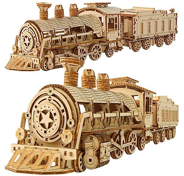 KRUZZEL Dampflokomotive 3D Puzzle Dampflok Lokomotive, Spur 7 cm, (Spar-Set günstig online kaufen