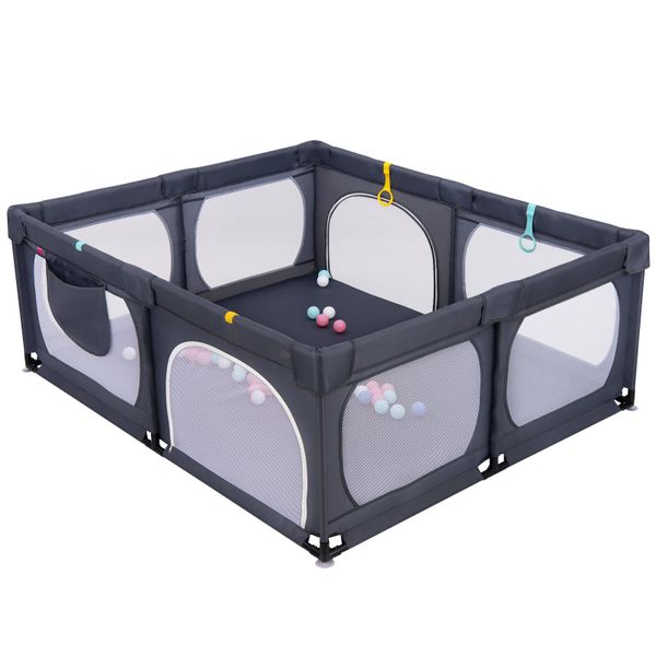 COSTWAY Laufgitter, Laufstall, 189 x 158 günstig online kaufen