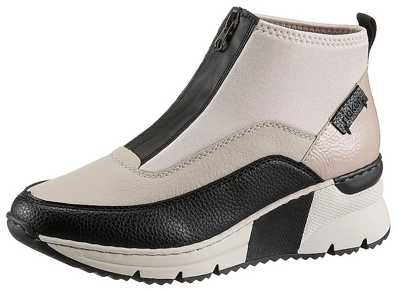 Rieker Schlupfboots Stiefelette, High Top Sneaker mit Reißverschluss auf de günstig online kaufen