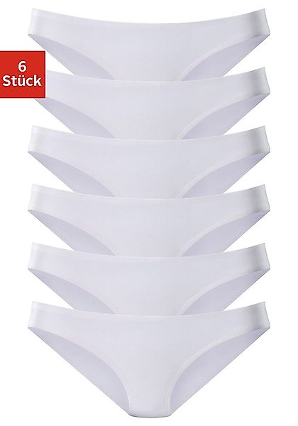 Vivance active Bikinislip 6er-Pack, aus weicher Microfaser günstig online kaufen