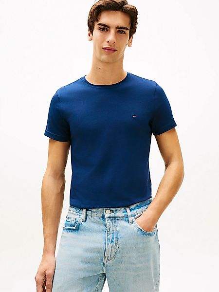 Tommy Hilfiger T-Shirt "STRETCH SLIM FIT" unifarben, casual, slim fit, Baum günstig online kaufen