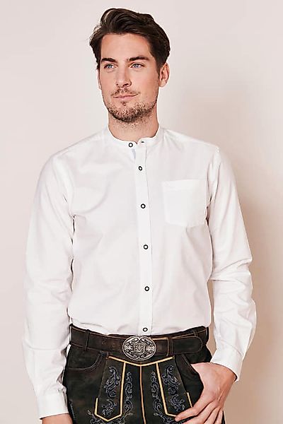 KRÜGER BUAM Trachtenhemd Slim Fit Trachtenhemd 'Madoc' Unifarben 911667, W günstig online kaufen