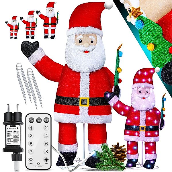 KESSER Weihnachtsfigur, LED Weihnachtsmann Santa mit günstig online kaufen