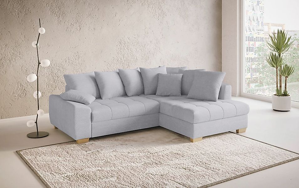 Mr. Couch Ecksofa "Nikita II, L-Form", Wahlweise mit Bettfunktion, Bettkast günstig online kaufen