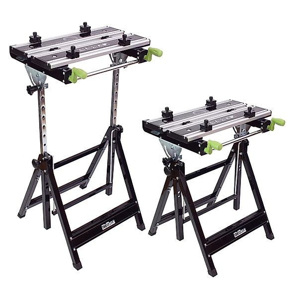 TRUTZHOLM 2x Werkbank Premium Alu Klappbar 7 Stufen Höhenverstellbar bis 90 günstig online kaufen