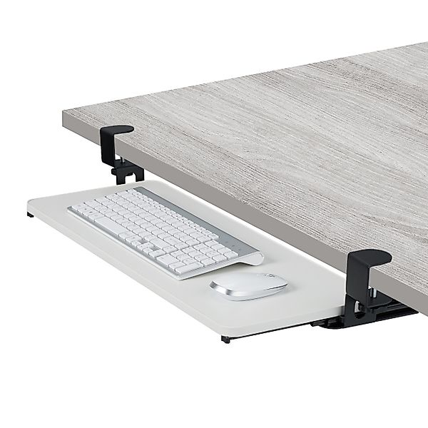 relaxdays Schreibtischaufsatz Ausziehbare Tastaturablage zum Klemmen, günstig online kaufen