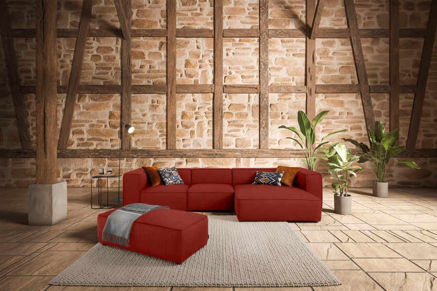 W.SCHILLIG Hocker around-the-block, mit eleganter Biese günstig online kaufen