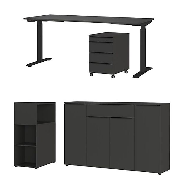 GERMANIA Büromöbel-Set »Mailand« 4 Stk. tlg. inkl. Schreibtisch, Rollcontai günstig online kaufen