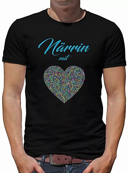 TShirt-People Print-Shirt Närrin mit Herz T-Shirt günstig online kaufen
