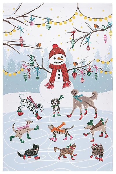 Ulster Weavers Geschirrtuch Ice Skating Animals, günstig online kaufen