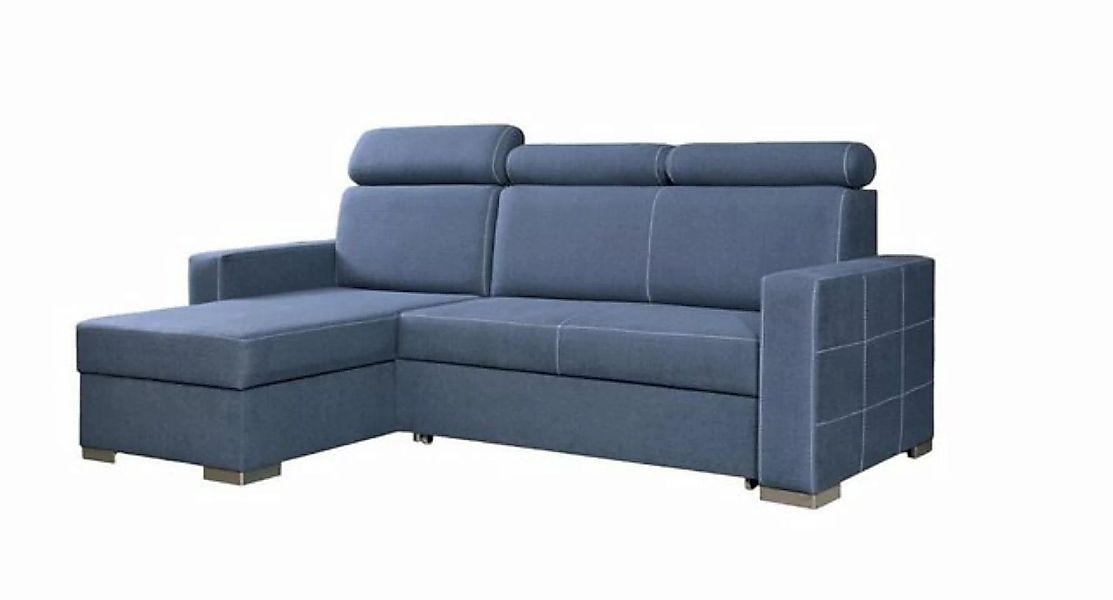 JVmoebel Ecksofa Luxus Blaues Ecksofa Moderne L-Form Couch stilvolles Desig günstig online kaufen