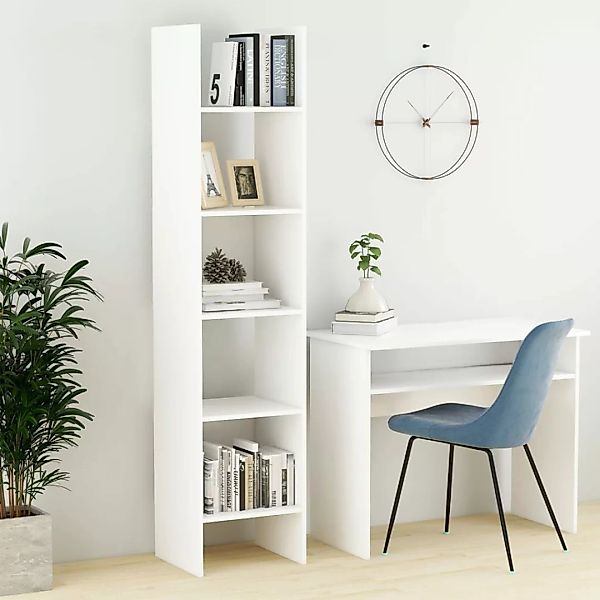 Bücherregal Weiß 40x35x180 Cm Spanplatte günstig online kaufen