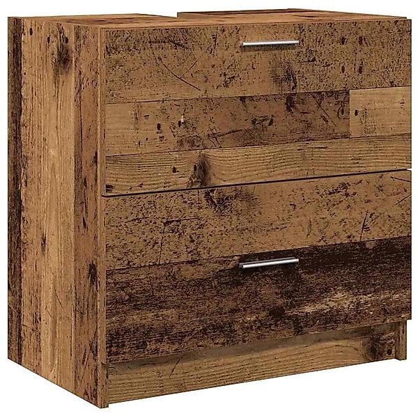 vidaXL Badezimmerschrank mit Tür Altholz 59 x 37 x 59 cm Holzwerkstoff 8688 günstig online kaufen
