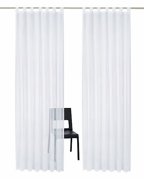 my home Gardine »Belem« Kräuselband 1 Stk. tlg. 1 bzw. 2 Schals, Vorhang, F günstig online kaufen