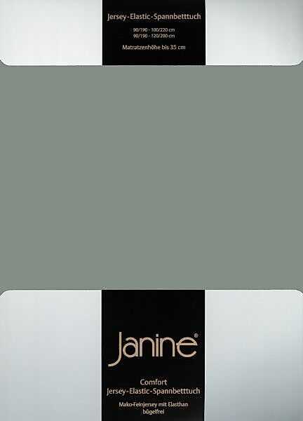 Janine Janine Spannbetttuch Elastic-Jersey 5002 salbeigrün (660) Größe:  66 günstig online kaufen