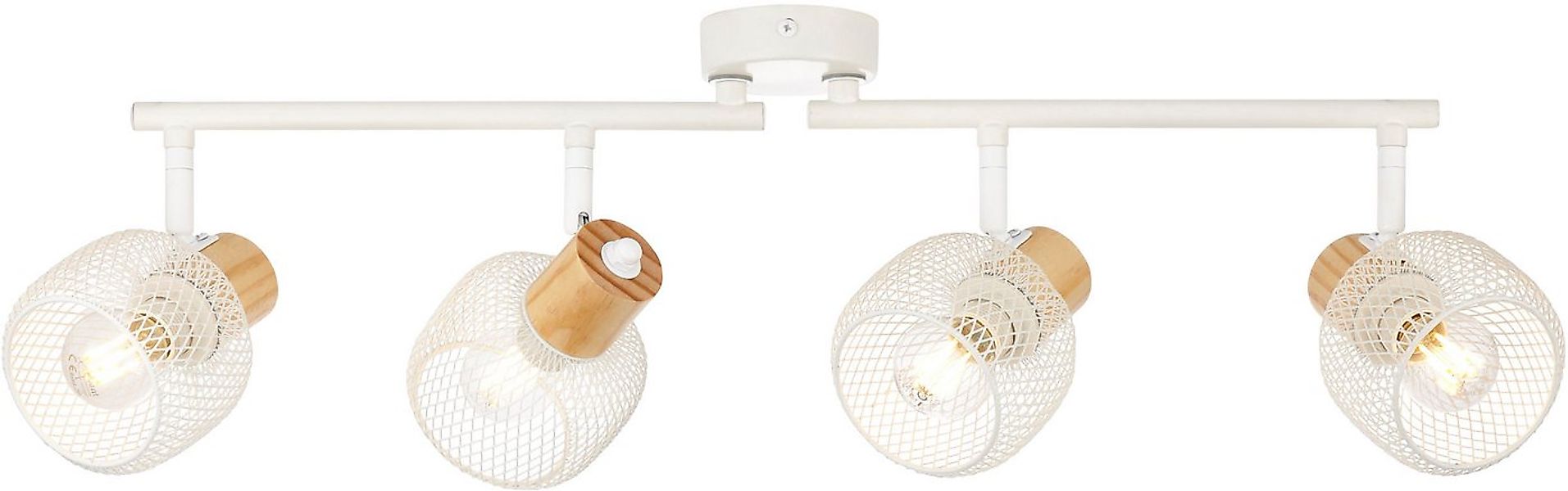 Brilliant Deckenstrahler Giada, ohne Leuchtmittel, 74 cm, 4 x E14, Köpfe sc günstig online kaufen