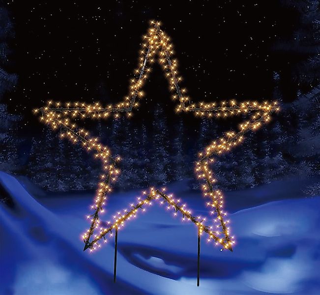 Trend Line Gartenstecker TrendLine LED Stecker Stern 130 x 120 cm warmweiß günstig online kaufen