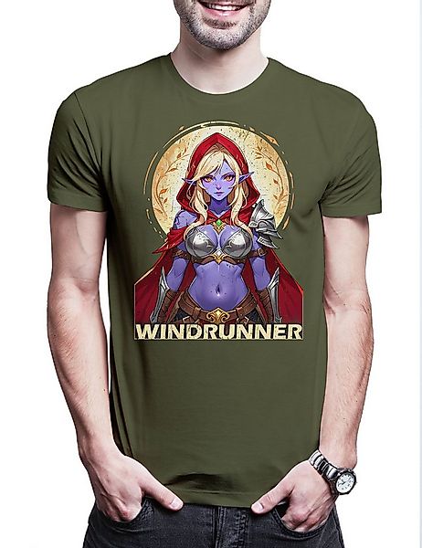Urban Backwoods Print-Shirt Windrunner Herren T-Shirt Warcraft Warrior Of S günstig online kaufen