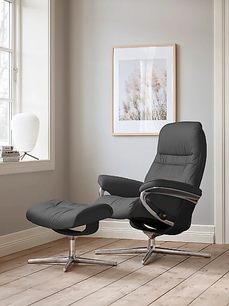 Stressless "Sunrise" mit Cross Base, Größe S, M & L, Holzakzent Schwarz günstig online kaufen