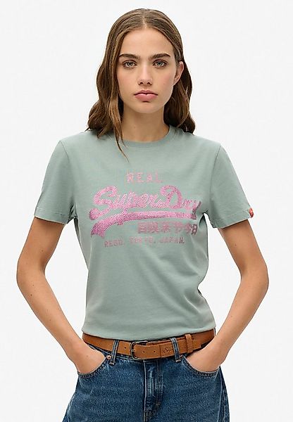 Superdry Kurzarmshirt VL RHINESTONE SLIM TEE günstig online kaufen