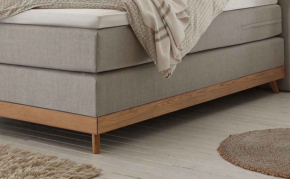 HASENA Boxspringbett "Scandia" Boxspringbett, gepolstertes Kopfteil, Scandi günstig online kaufen