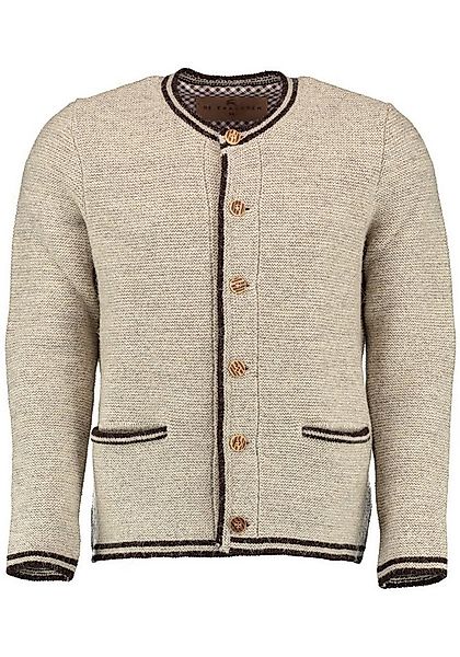 OS Trachten Strickjacke Siluno Regular Fit, Rundhalsausschnitt, 1/1-Arm, Wo günstig online kaufen