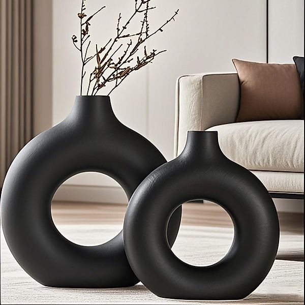Masbekte Dekovase Keramik Vase, Matte Pampasgrasvase, günstig online kaufen