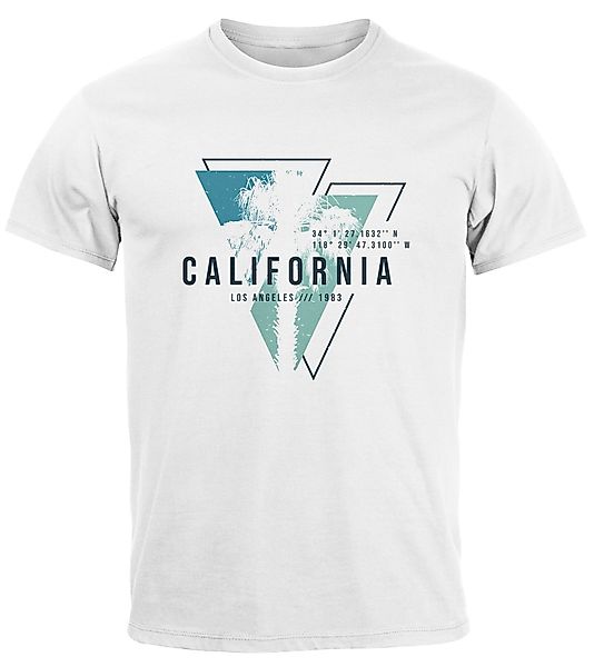 Neverless Print-Shirt Herren T-Shirt California Los günstig online kaufen