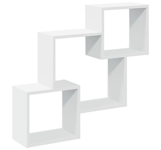 vidaXL Regal Wandschrank 78x18x71 cm Weiß Holzwerkstoff, 1-tlg. günstig online kaufen