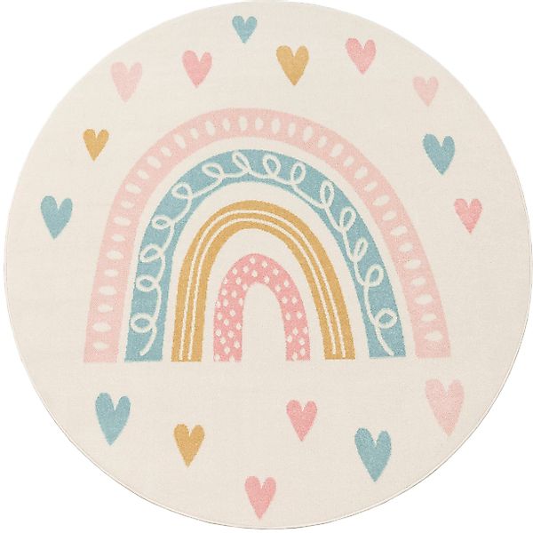 Paco Home Kinderteppich "Nino 887" rund 13 mm Höhe Kurzflor, Spielteppich, günstig online kaufen