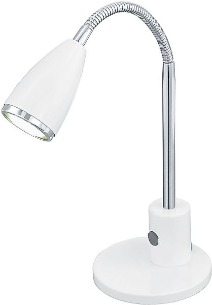 EGLO Tischleuchte FOX Tischlampe weiß, chrom, günstig online kaufen