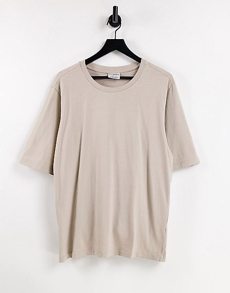 Bolongaro Trevor – T-Shirt aus schwerer Baumwolle mit ellbogenlangen Ärmeln günstig online kaufen