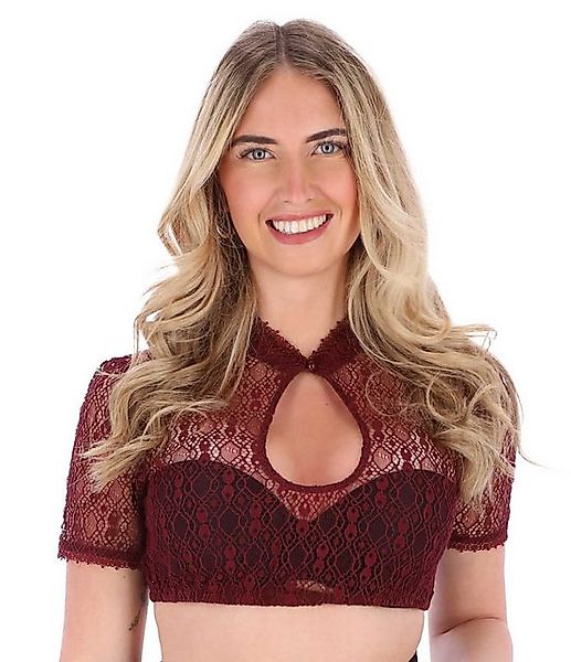 Steigenhöfer Manufaktur Dirndlbluse "MARIE" kurzarm Trachtenbluse weicher S günstig online kaufen