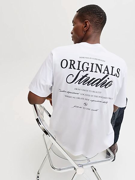 Jack & Jones Kurzarmshirt "JORNORREBRO TYPO TEE SS CREW NECK NOOS" Baumwoll günstig online kaufen