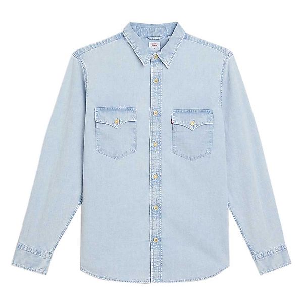 Levi´s ® Relaxed Fit Western Shirt XL Blue Icy günstig online kaufen